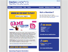 Tablet Screenshot of dashsports.ca